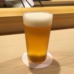 鮨 あらい - （2016年5月）生ビール