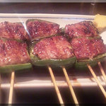 やきとん ひょっとこ - ピーマン肉詰め(2010/12/14)