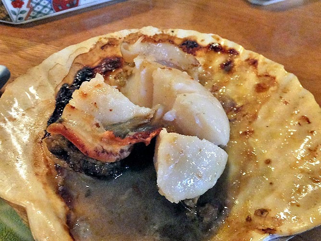 ホタテのバター醤油焼き