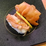 かっぱ寿司 - 天然！赤貝とヒモの合盛り ¥180+税