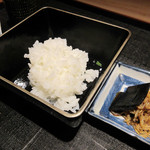 竹ざき - 9】食事：土鍋炊き白ご飯