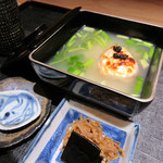 竹ざき - 9】食事：ふぐ白子の雑炊