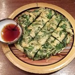 さんぱ家 - 2016.12.27。ニラチヂミ　896円