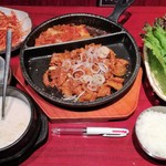 さんぱ家 - 2017.1.6。練炭焼きプルコギさんぱ　？→540円