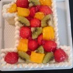 大陸の洋菓子 - ナンバーケーキ　６号サイズ　フルーツいっぱいタイプ
