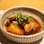 じどりや 穏座 - 雌の首皮、首肉のすき焼き