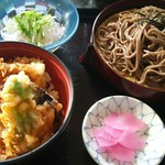 日本橋 - 天丼そばセット