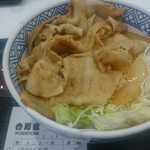 吉野家 - 牛カルビ丼の伝票で、豚肉。