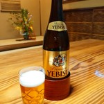 山の茶屋 - やはりビール(*^ー^)