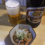 Yakiton Ginchan - 中瓶ビール＋お通し