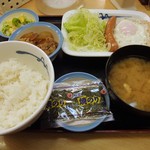 松屋 - 【朝定食】ソーセージエッグ定食