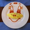 PULCHRA - 料理写真:　玉子料理は、いつもケチャップでイラストが描かれてきます～♪