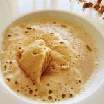 シエル エ ソル - 栗のスープ ほうじ茶のムソーズ