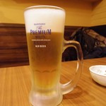 旨唐揚げと居酒メシ ミライザカ - 生ビール