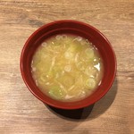 うまいものいっぱい いろはにほへと - セルフサービス付きお味噌汁です。