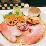 麺や 彩～iro～ - 彩どり濃厚貝SOBA(ホタテの追い飯つき)