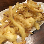 二毛作 - さきいかの天ぷらは、さきいかは柔らかく、コロモはサクッ♪