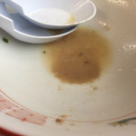 長崎楼 - 2017年1月初旬 スープまで完食。骨髄が残りました。