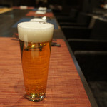 窯焼きステーキ 福田 - サントリー　ザ・プレミアム・モルツ 800円