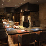 窯焼きステーキ 福田 - カウンター