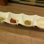 串Dining Hisato 陽里 - 串焼き用 4種の薬味