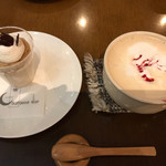 ラ・クロンヌ・ドル - 和栗のパンナコッタ&イチゴミルクティー(豆乳)