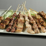 ・10 pieces of Yakitori (grilled chicken skewers)