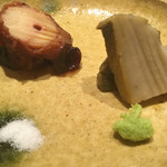 鮨 さいとう - 2017年1月初旬。煮蛸と蒸し鮑