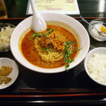 四川料理 福楽 - 「坦坦麺＋小ライス」750円