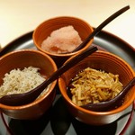 富小路 やま岸 - ご飯のお伴