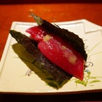 富小路 やま岸 - 寿司（マグロ、このわた）