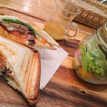 テータ - 2017.1 紅茶豚×トマト×チーズのホットサンドセット