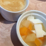 東天閣 - 杏仁豆腐とコーヒー