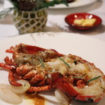 エルルカン・ビス - 2016クリスマスディナーの魚料理（カナダ産オマール海老のロティ　湯河原みかんのソース）