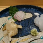 鮨 いとう - つぶ貝、のどぐろ、烏賊。