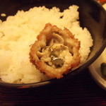 平安食堂 - カキの中身