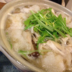 きのこと水菜のハリハリみぞれ鍋焼おうどん
