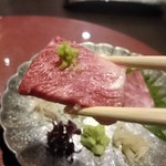 京松蘭はなれ - ハラミ刺し