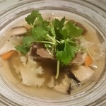 京松蘭はなれ - 島根県産　リブロースのマキ　きのこ餡かけ