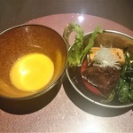 京松蘭はなれ - ２時間半煮込んだホホ肉　すき焼き風