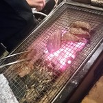 京松蘭はなれ - 肉は炭火で焼き上げます