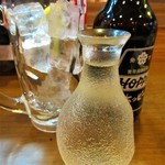 酒蔵 力 - お代わりのセットはナカが冷酒用の徳利に