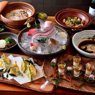 ディナー 鯛めし料理コース 5000 税別 蕎麦と魚 銀平 恵比寿ガーデンプレイス店 恵比寿 魚介料理 海鮮料理 食べログ