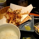 恋絆 - 牡蠣の天ぷら定食