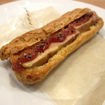 ラ・トラース - 3】前菜2：ファアグラといちじくのエクレア(2016.12月)