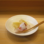 味 ふくしま - ラ・フランスのコンポートと苺