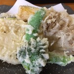 Kyou Sai An - 野菜天もりそばの野菜天です。