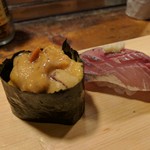 天史朗鮨 - ウニと鯵