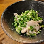 天史朗鮨 - 鱈の白子　塩で頂きます