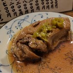 天史朗鮨 - 鰤の煮付け　青唐辛子